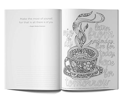 Creative Coloring Inspirations - Customized Coloring Book (Design Originals) Relaxing Designs And Uplifting Quotations, Personalized With Name And A Special Note From You To Make A Thoughtful Gift #TOP6