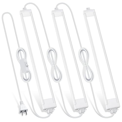 Lazukes 3 Pack Plug in Under Cabinet Lighting for Kitchen,