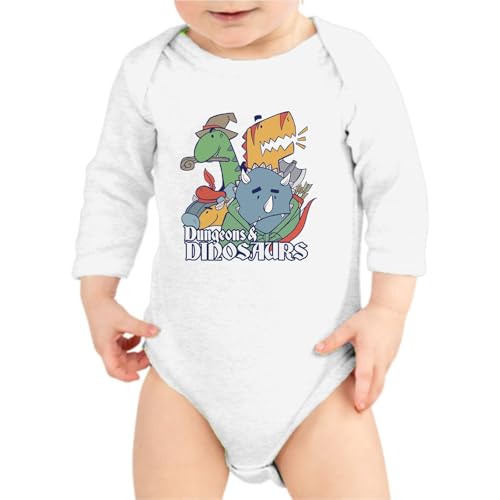 the Fan Tee Body Manga Larga de Bebe Juegos de Mesa rol Geek Dados & Dragones Frikis Fantasía 004 3 Meses