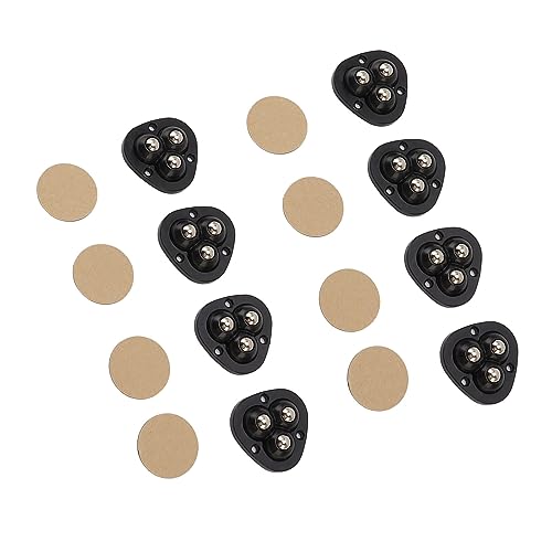 Rodas Universais, Mini Rodízios, Bolas de Aço Inoxidável, Giro de 360 ​​graus, 8 Peças, Instalação S