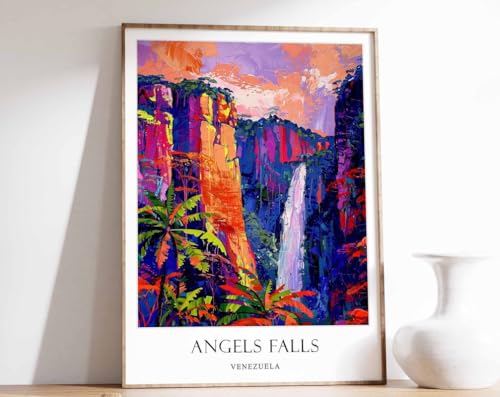 Jungle poster Angel Falls sur toile une décoration murale inspirante pour votre esprit