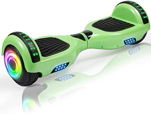 SISIGAD Hoverboard for Kids Ages 6-12, with Built-in Bluetooth Speaker and 6.5" Colorful Lights Wheels, Safety Certified Self Balancing Scooter Gift for Kids