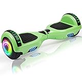 SISIGAD Hoverboard for Kids Ages 6-12, with Built-in Bluetooth Speaker and 6.5" Colorful Lights Whee
