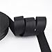 GUOSPIUS Nylon Webbing Belt，Heavy Cotton Webbing， 38mm Nylon Webbing Strap Black(38mm x 10 Yard)