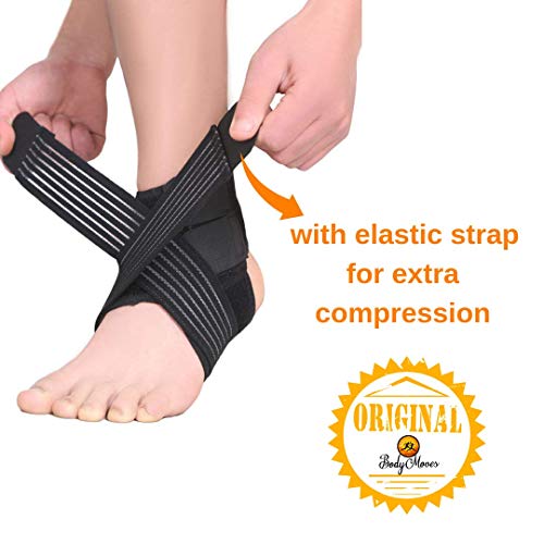 Bodymoves Kid's Ankle Brace Support Plus Hot And Cold Ice Pack (Sporty Black, Small For Little Kids (Us 12-3)) #TOP2