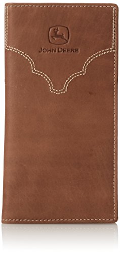 John Deere Men's Leather Checkbook Cover