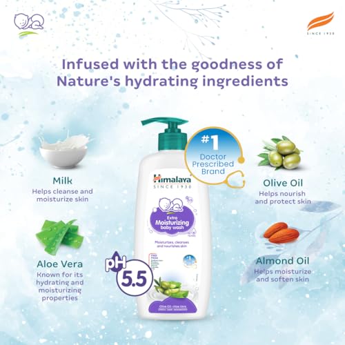 Image of Extra Moisturising Baby Wash (400ml) + Baby Lotion (400ml) - Combo Set| No.1 Doctor Recommended Brand