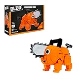 BLDR Chainsaw Man Pochita Building Set - 7.5-Inch Articulated Buildable Figure, 0143