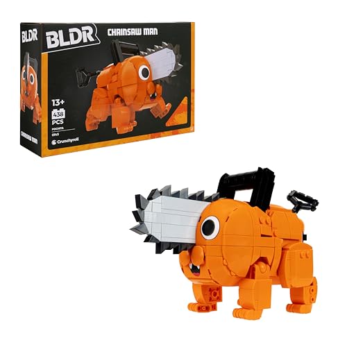 BLDR Chainsaw Man Pochita Building Set - 7.5-Inch Articulated Buildable Figure, 0143