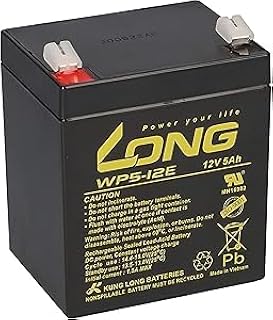 بطارية حمض الرصاص محكمة الغلق قابلة لاعادة الشحن 12 فولت 5 امبير في الساعة.