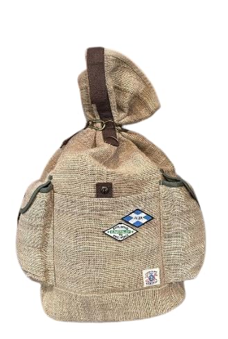 Sac à dos en chanvre naturel Earther Sidor Vert taille L