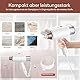 Newbealer Dampfglätter, 1200W Dampfbürste Steamer, 2 Dampfstufen Hemdenbügler, 20s Schnelle Erwärmung 180mL Faltbar und Tragbarer Dampfbügel mit Anti-Hitze-Handschuh für Reise und Zuhause, Weiß