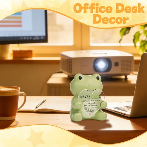 Figura decorativa de rana para escritorio de agradecimiento miniatura 4