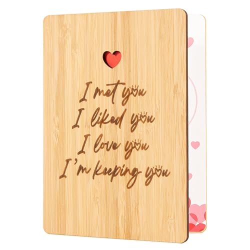 Pandasch Anniversary Card for Husband Wife, Anniversary Romantic Gifts for Him Her Couple, I Love...