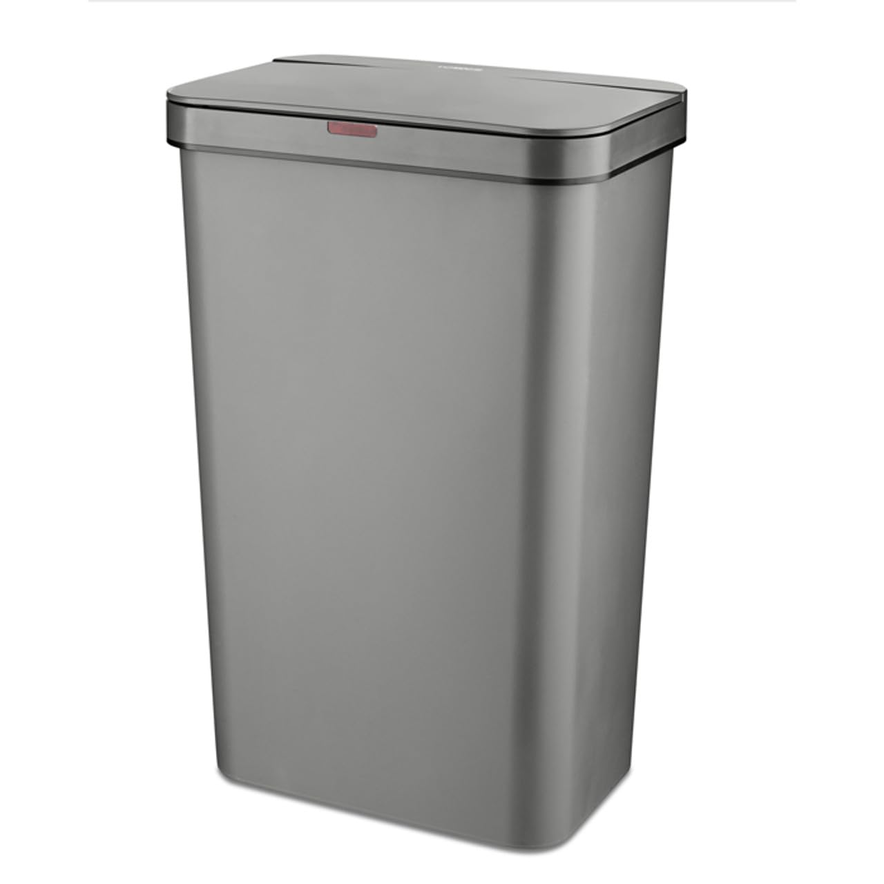 Tower T838005G Rechteckiger Sensor-Abfalleimer mit Fingerabdruck-geschützter Beschichtung, Kunststoff, 50 l, Grau