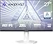 Amzfast 27 Zoll Gaming Monitor – 200Hz(DP) Fast IPS QHD 2560x1440, 1ms GTG, 95% DCI-P3,130% sRGB, HDR,Adaptive Sync, Mit HDMI 2.0 * 2/DP 1.4 * 2 Kabel, Weiß - AMZG27F6Q