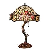 ZEITLOSER KLASSIKER - Das farbige Glas ist zeitlos und verliert nie seinen Glanz. Sie werden den Farbunterschied zwischen dem Ein- und Ausschalten des Lichts bemerken. Die Lampen im Tiffany-Stil spenden nicht nur Licht, sondern verleihen Ihrem Interieur auch Farbe und Atmosphäre.