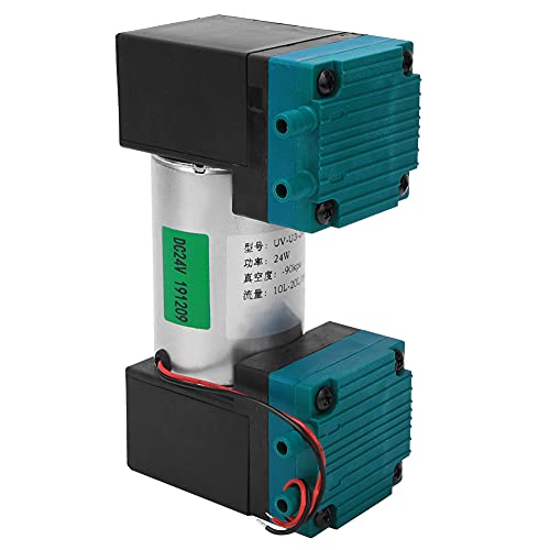 Vacuum Pump, DC12V/DC24V/AC220V -90~350kpa 24W 10~20L/min Large Mini Low Noise Vacuum Pump Industrial Parts Long Lifespan (DC24V)