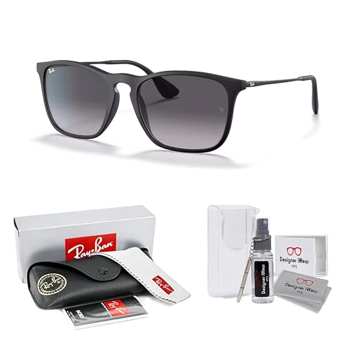 Ray-Ban Chris RB4187 Square Sunglasses for Men +BUNDLE with ACCESSORY EYEWEAR KIT2