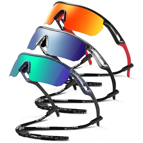 Image of Kids Sunglasses Youth Baseball Sunglasses for Boys Girls 3-12 Polarized Softball Sports Goggles UV Protection