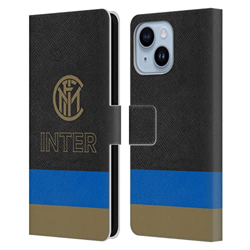 Étui rigide iPhone 14 Plus Inter Milan portefeuille pour protéger l'écran et ranger vos cartes