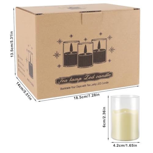 Image of fclayvts 24 Pack Flameless LED Tea Light Candles with Remote Timer