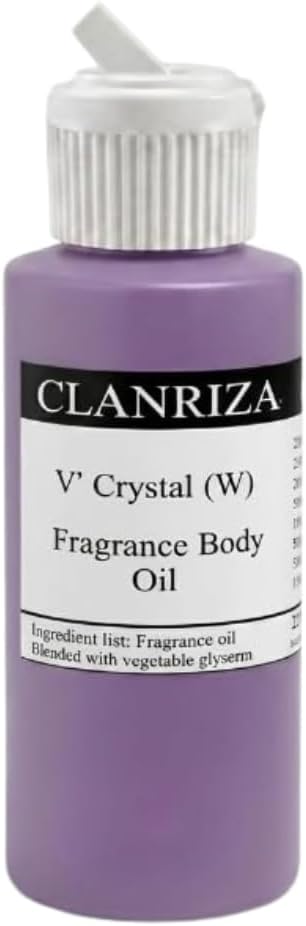 1 Fl Oz V' Crystal Natural Fragrance Body Oil For Women
