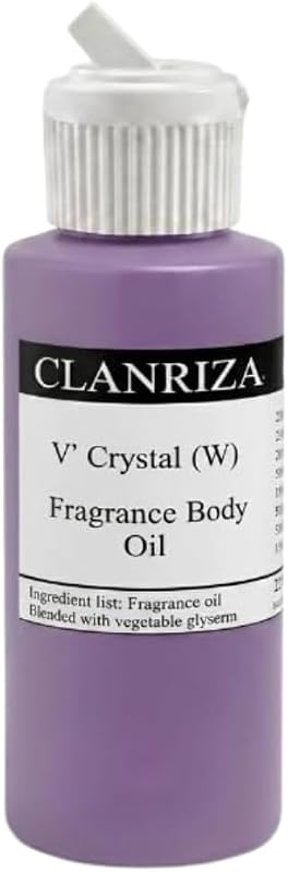 Óleo corporal perfumado V' Crystal CLANRIZA, 30 mL