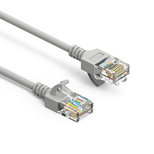 Cable SF Cat 6A UTP 10ft RJ45 gris miniatura 1