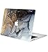 Produktbild ACJYX Hülle Für MacBook Air 13 Zoll 2020 2019 2018 Release Modell A1932 A2179 A2337 M1 Kunststoff Schutzhülle Mit Mustern Auf Laptop Hardcover Für MacBook Air 13", Goldener Marmor