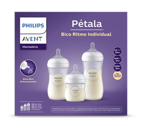 Kit Triplo Mamadeiras Pétala 3.0 - SCD838/27 Avent