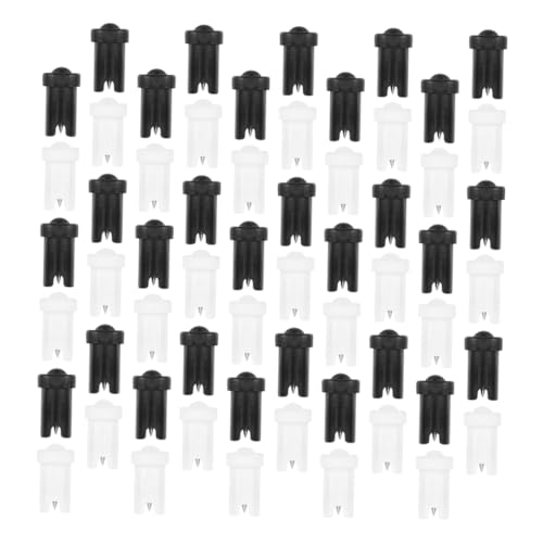FRCOLOR 60pcs Lash Extension Supplies Blocking Needles Bottle Pins Eyelash Glue Bottle Nozzle Replacements