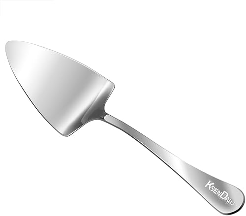 KSENDALO Servidor de pastel - Espátula grande de acero inoxidable para servir pasteles, pasteles, bizzas y postres para bodas, cumpleaños y fiestas
