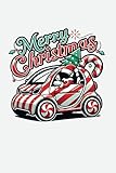 Merry Christmas: Blank Lined Writing Journal Electric Vehicle