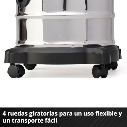 Einhell Aspirador de cenizas inalámbrico - TE-AV 18/15 Li C-Solo PXC. Li-ion, 100 mbar, sistema de limpieza de filtros, recipiente de recogida de 15 L. Suministrado sin batería ni cargador - imagen 9