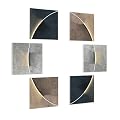 Olanglab Art Acoustic Panels, 36" x 24" Sound Absorbing Wall Panels for Decorative Acoustic Wall Panels 6 Pack Soundproof Wall Art, Circle