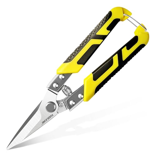 TUOLEWE 8.7 Inch Tin Snips Heavy Duty Metal Cutter