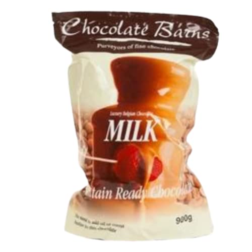 Chocolate Barns Fountain Ready Milk Chocolate 900gm & Free Skewers for Home Chocolate Fountains at home. Please note the chocolate sometimes is in very small chunks as a shape..