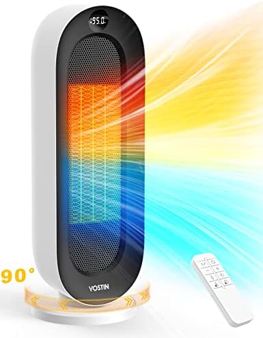 Amazon.com: Space Heater for Indoor Use, 1500W Fast Heating Ceramic  Electric Heater with Thermostat, Remote : Home u0026 Kitchen