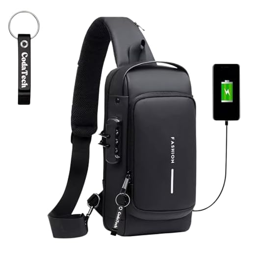 Bolsa Mochila Pochete Fashion Transversal Anti Furto impermeável Saída USB Masculina e Feminina - Shoulder Bag PRETO
