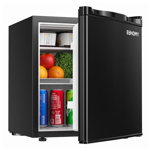 EUHOMY 1.7 cu ft Reversible Door Mini Fridge