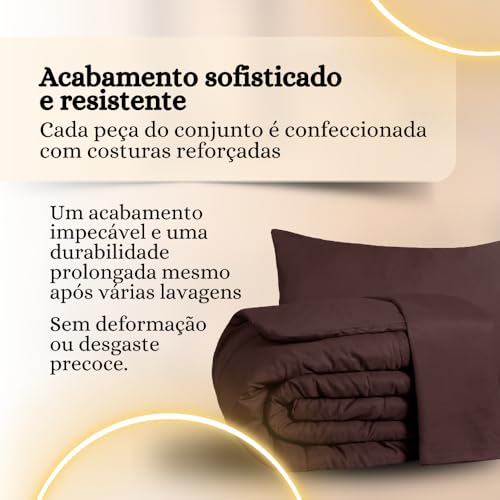 Edredom Casal Queen Margarida 3 Peças | Microfibra Antialérgica Premium | Macio, Confortável e Elega