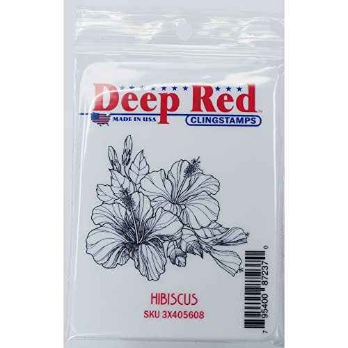 Stamp Hibiscus Deep Red pour décorer vos invitations de mariage été