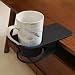 Dirza Clip On Cup Holder for Office Chair Table Desk Side - Hold Coffee Water Soda Tea Drinking Black