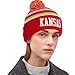 Kansas City Beanie Hat Football Knit Hats Winter Cuffed Stylish Beanie Cap Sport Fans Fashion Toque Cap
