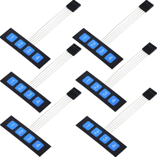 Aihjcnele �}�g���b�N�X�A���C�����u�����X�C�b�`�L�[�p�b�h�L�[�{�[�h 4 * 4 3 * 4 1 * 4 16/12/4 �L�[�}�g���b�N�X�A���C�����u�����X�C�b�`�R���g���[���L�[�{�[�h Arduino�g�������L�[�{�[�h�p (1x4 6��)