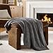 CozyLux Kuscheldecke Flauschig Decke 150x200 - XL Flanell Kuscheldecke 150x200, Weiche Sofa Decke, Warme Fleecedecke Wohndecke für 4 Jahreszeiten, Leicht Sofa Überwurf, Blanket 150x200 cm, Grau
