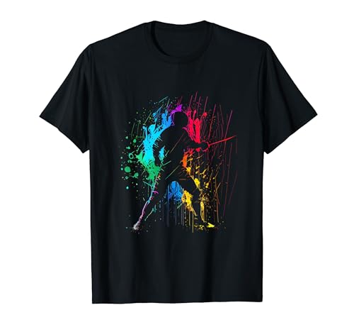 Escrime Sport Coloré Sportif Escrimeur Fan d'escrime T-Shirt