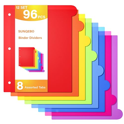 Intercalaires en plastique 8 onglets : la solution contre les feuilles volantes en classe