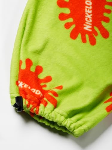 Nickelodeon Slime Repeat Logo Lime Polar Fleece Pants3